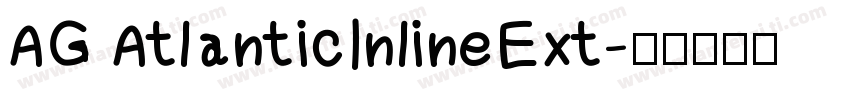 AG AtlanticInlineExt字体转换